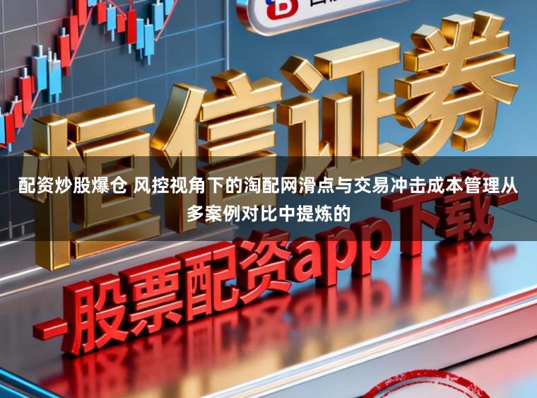 配资炒股爆仓 风控视角下的淘配网滑点与交易冲击成本管理从多案例对比中提炼的