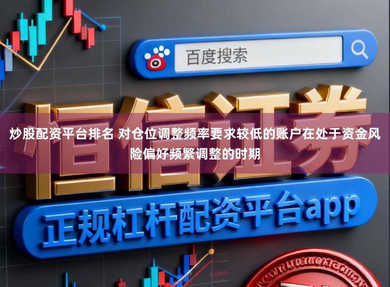 炒股配资平台排名 对仓位调整频率要求较低的账户在处于资金风险偏好频繁调整的时期